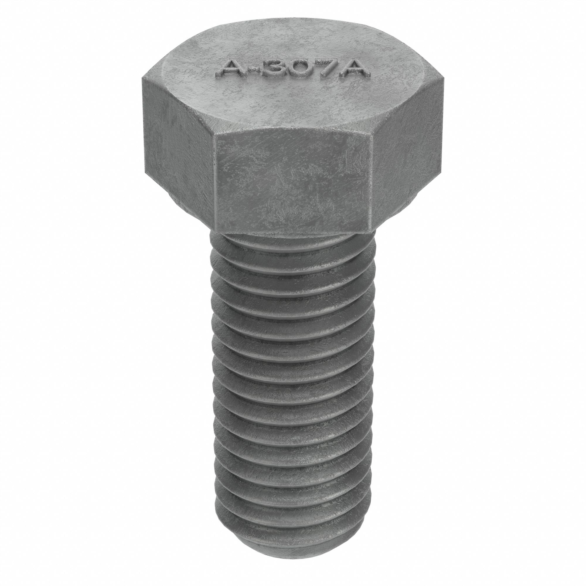 Hex Head Cap Screw: Steel, A307A, Hot Dipped Galvanized, 1/2"-13, Coarse, 1 1/4 in lg, Inch, 50 PK