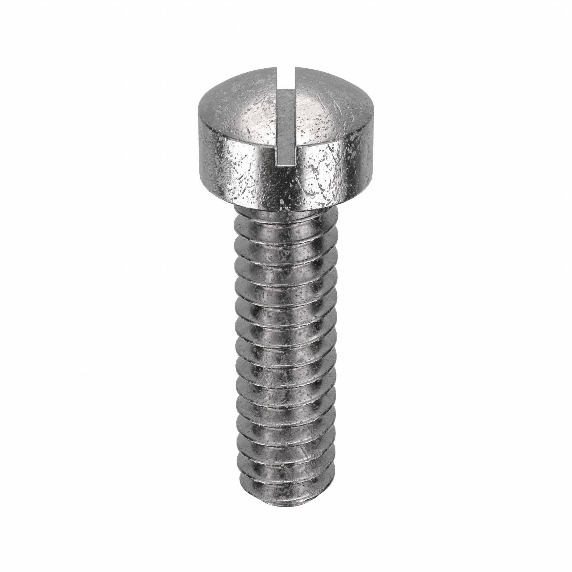 Machine Screw: #6-32 Thread Size, 1/2 in Lg, 18-8, Stainless Steel, Plain, Fillister, 100 PK