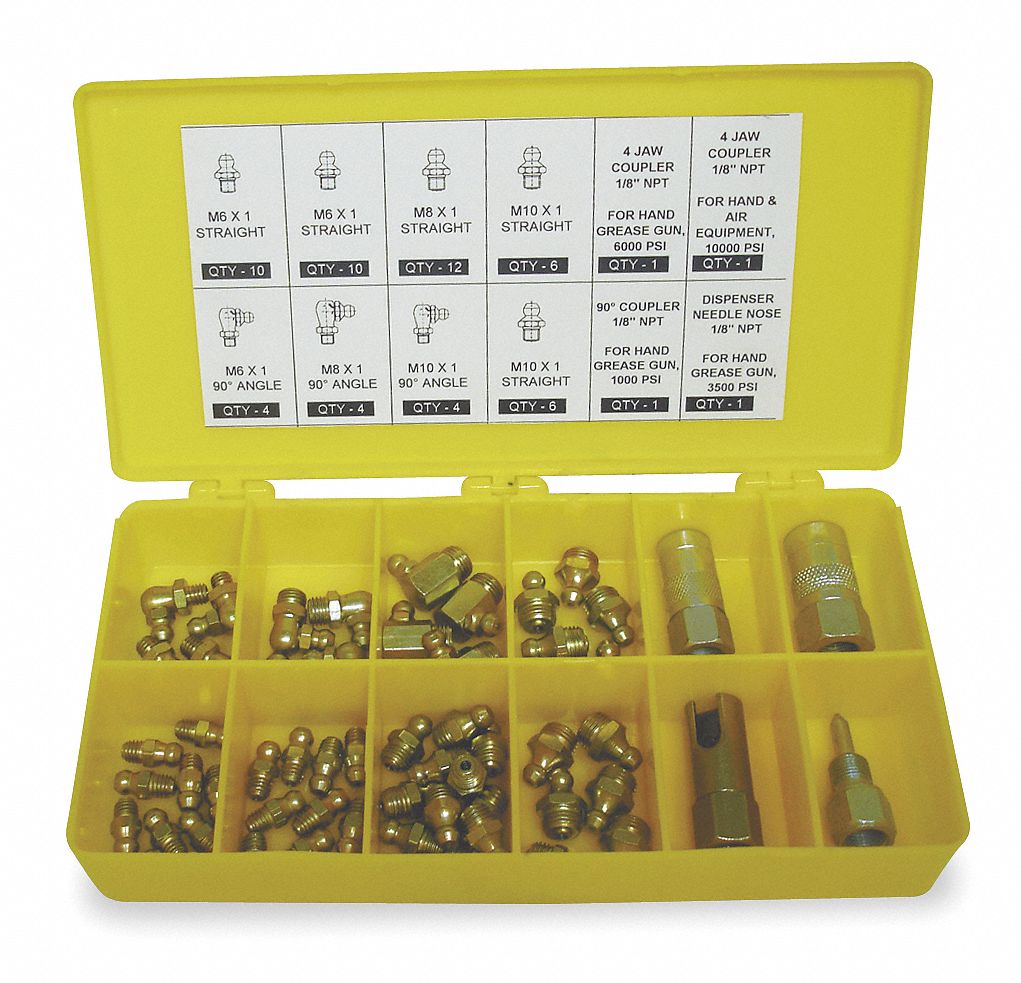 GREASE FITTING KIT,METRIC