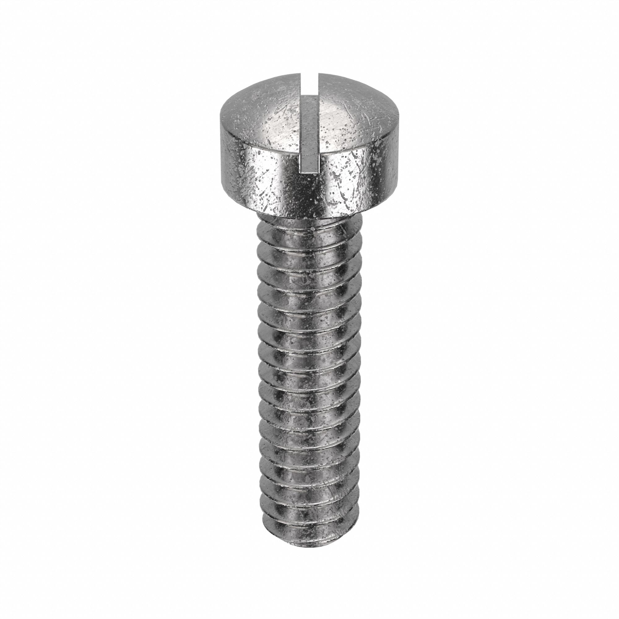 Machine Screw: #10-24 Thread Size, 3/4 in Lg, 18-8, Stainless Steel, Plain, Fillister, 100 PK