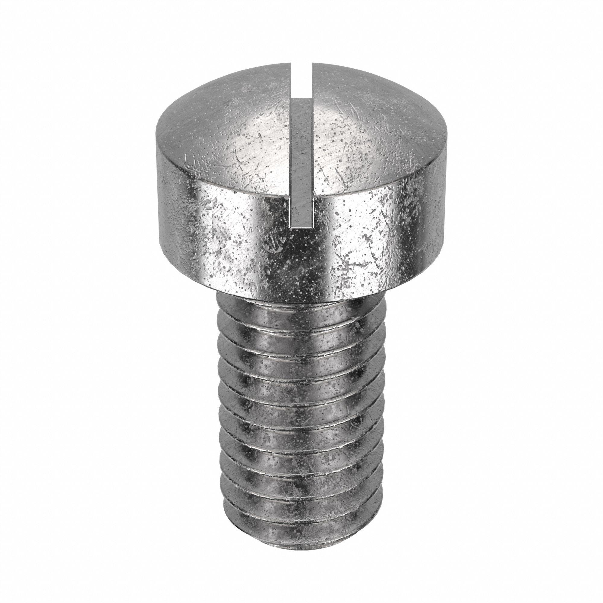 Machine Screw: #10-32 Thread Size, 3/8 in Lg, Stainless Steel, Plain, Fillister, Slotted, 100 PK