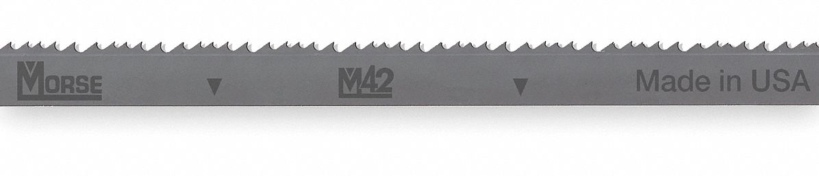 Band Saw Blade: Bi-Metal, M42, Mild Carbon/Steel Alloy, 14 ft 3 in, 1 in Blade Wd, 4/6, M42
