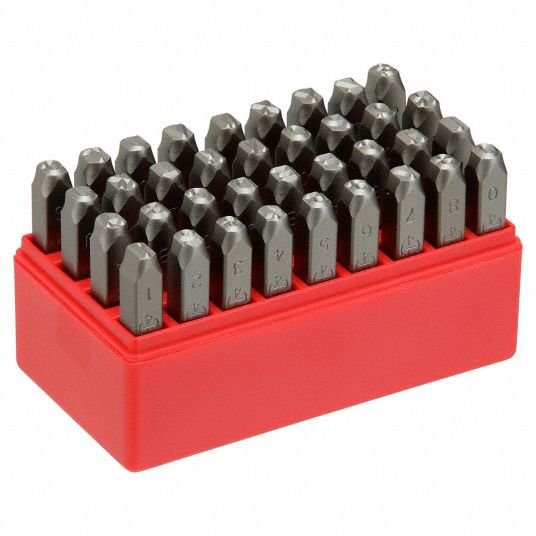 ATD Tools 9602 1/4 Steel Letter Stamp Set, 27 pc.