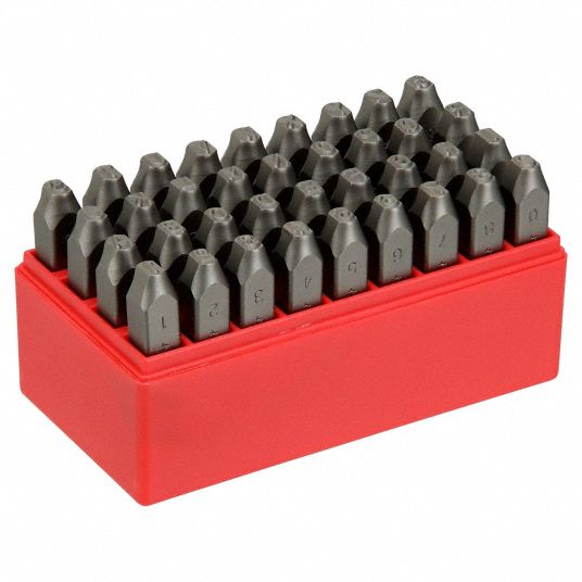 0 to 8 (With 6 Serving as 9)/Ampersand (&)/A to Z, 3 in Shank Lg