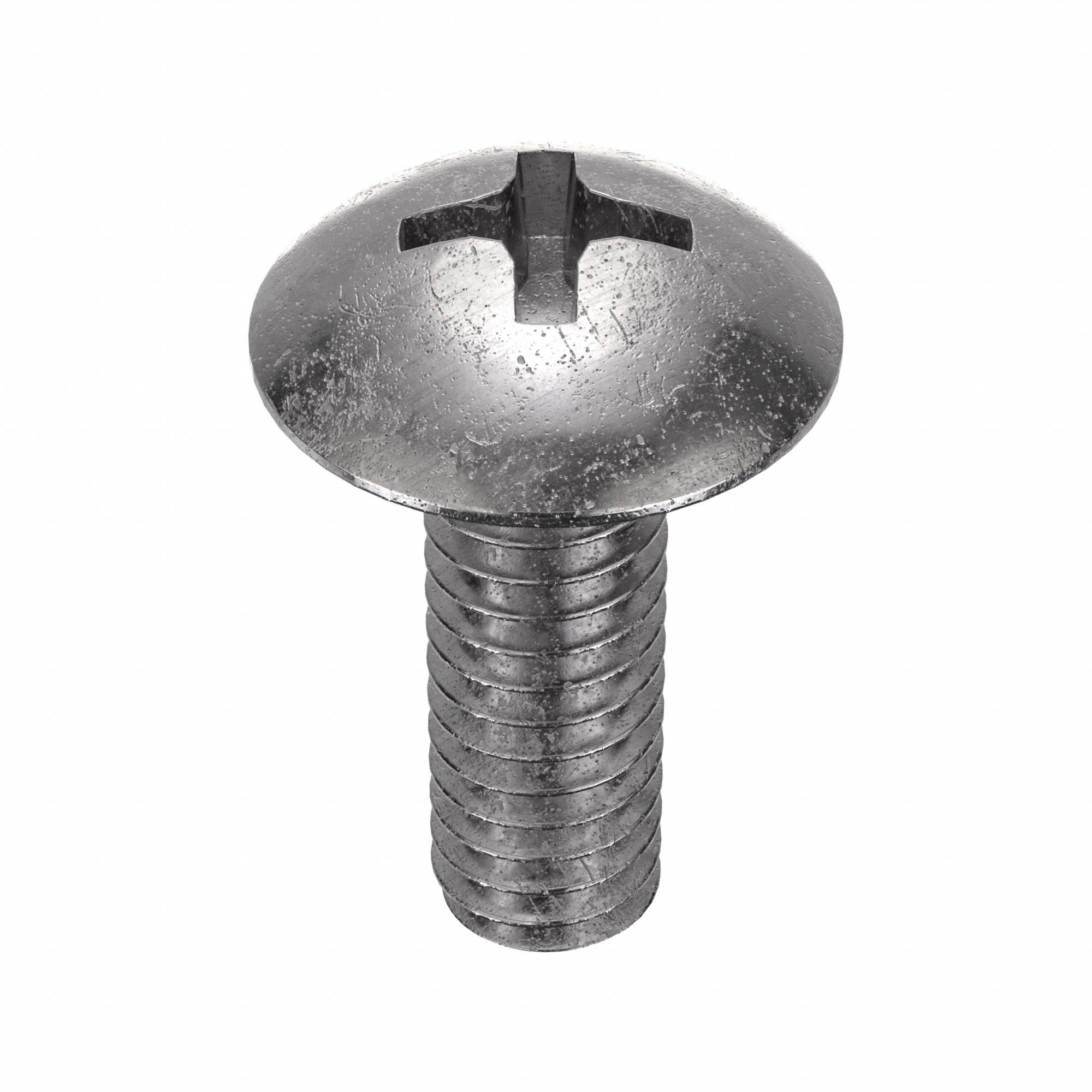 MACHINE SCREW, #8-32 THREAD, ½ IN L, 18-8 SS, PLAIN FINISH, TRUSS, PHILLIPS, 100 PK
