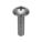 MACHINE SCREW, #8-32 THREAD, ⅝ IN L, 18-8 SS, PLAIN FINISH, TRUSS, PHILLIPS, 100 PK