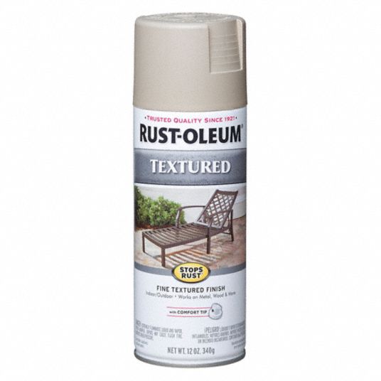 RUSTOLEUM Textured Spray Paint Sandstone, 12 oz Net Wt, Textured, 4