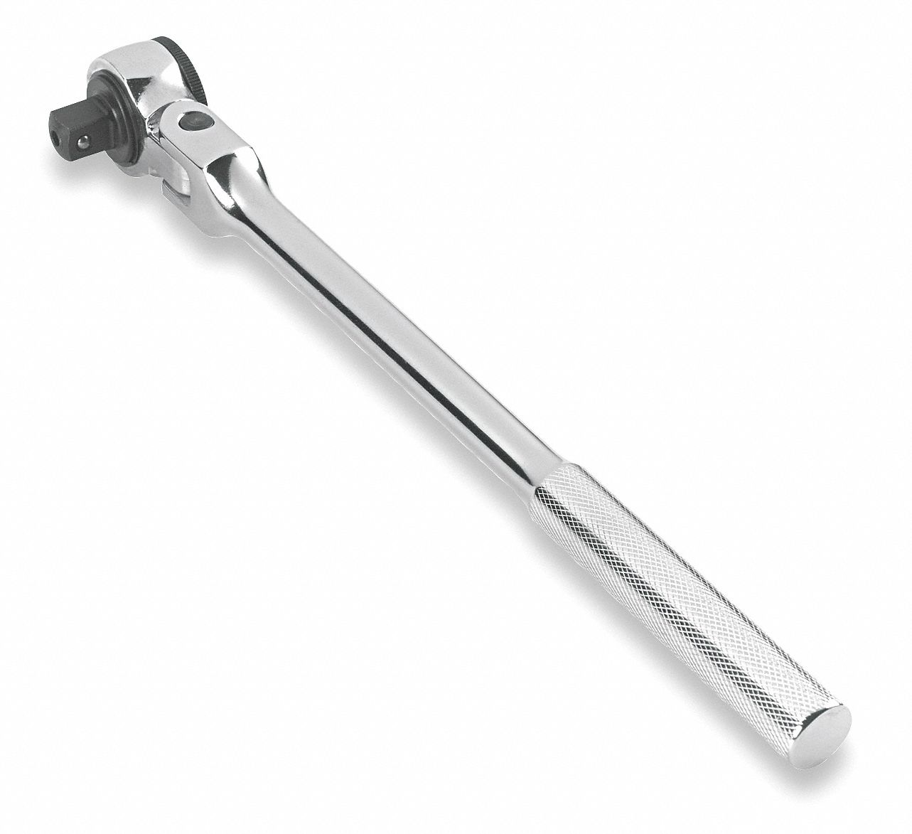 PROTO Hand Ratchet: Round, Reversing, 17 in Overall Lg, Chrome, 5° Min Arc  Swing, 1/2 in Drive Size