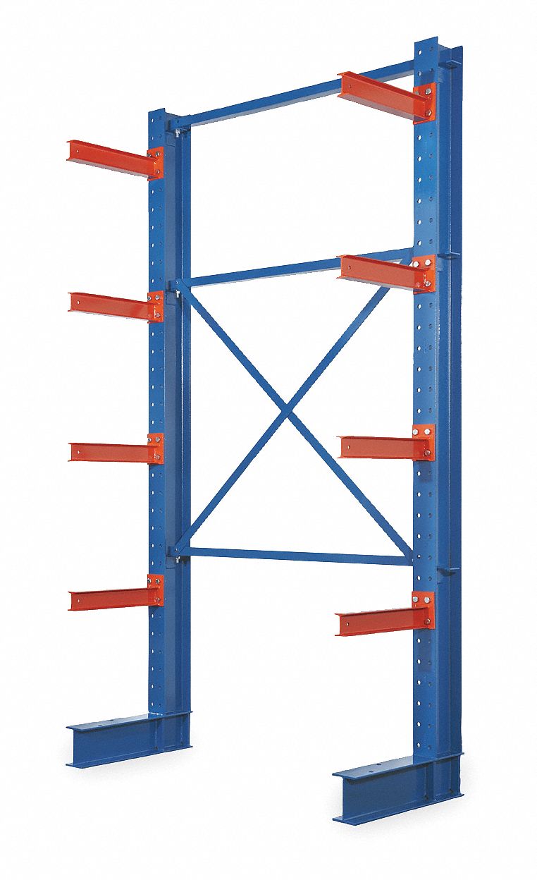 STEEL KING, Starter, 72 in x 32 in x 16 ft, Cantilever Rack - 2CET6 ...