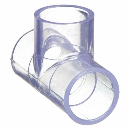 ASTM D2467 Sch80 Clear Transparent Tee Elbow Union PVC Pipe, 45% OFF