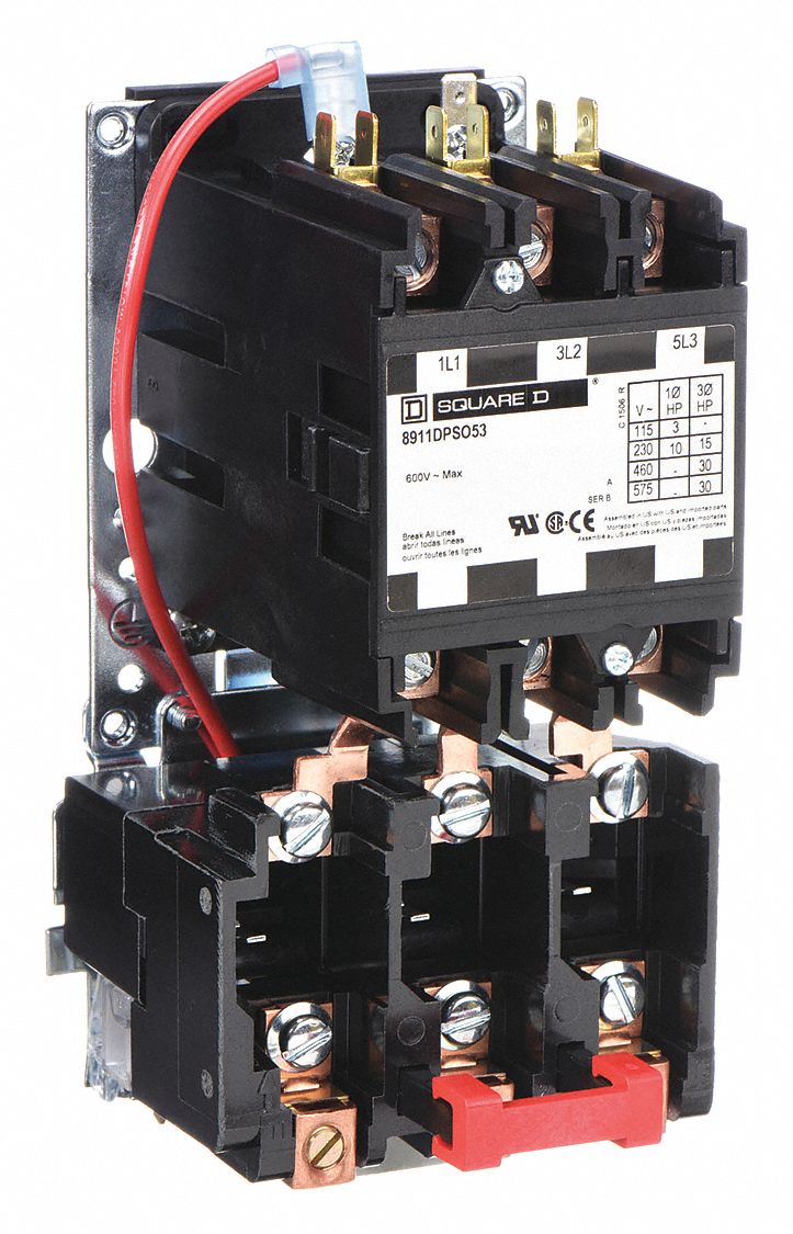 Definite Purpose Magnetic Motor Starter: Non-Reversing, 3 Poles, 50 A, 120V AC Coil