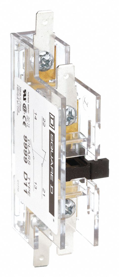 Auxiliary Contact: 1NO/1NC, 5 A Max Current (AC)