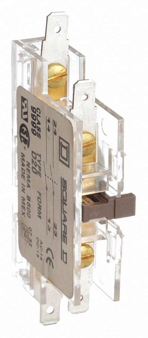 AUXILIARY CONTACT, 2NO, 5 A MAX CURRENT (AC)