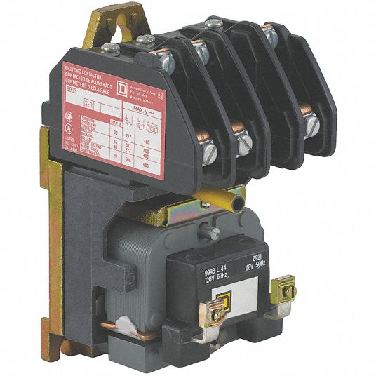 SQUARE D Lighting Contactor, 277V AC Coil Volts, Contactor