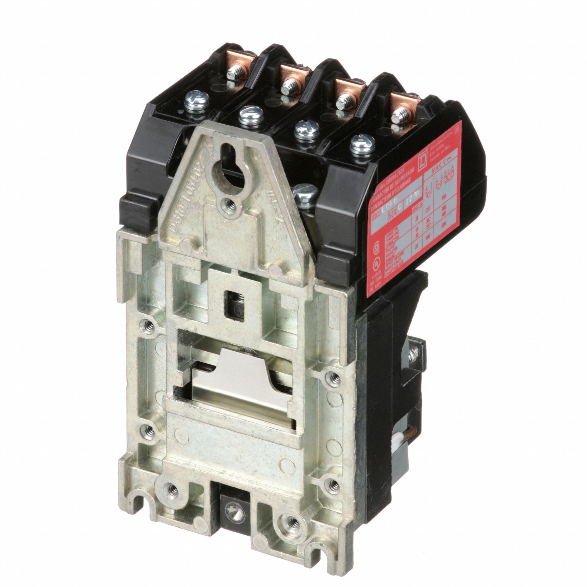 SQUARE D Lighting Magnetic Contactor: Poles, 120V AC, 30 A, 46% OFF