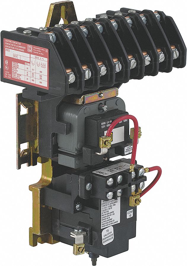 SQUARE D Lighting Magnetic Contactor, 120VAC Coil Volts ... double pole switch wiring diagram success 