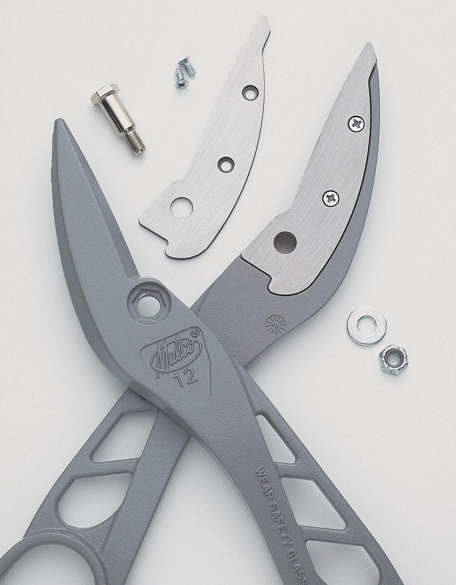 SNIP BLADE, STEEL, FOR 24 GA MILD STEEL, 26 GA GALVANIZED STEEL, ALUMINUM, COPPER, STAINLESS STEEL