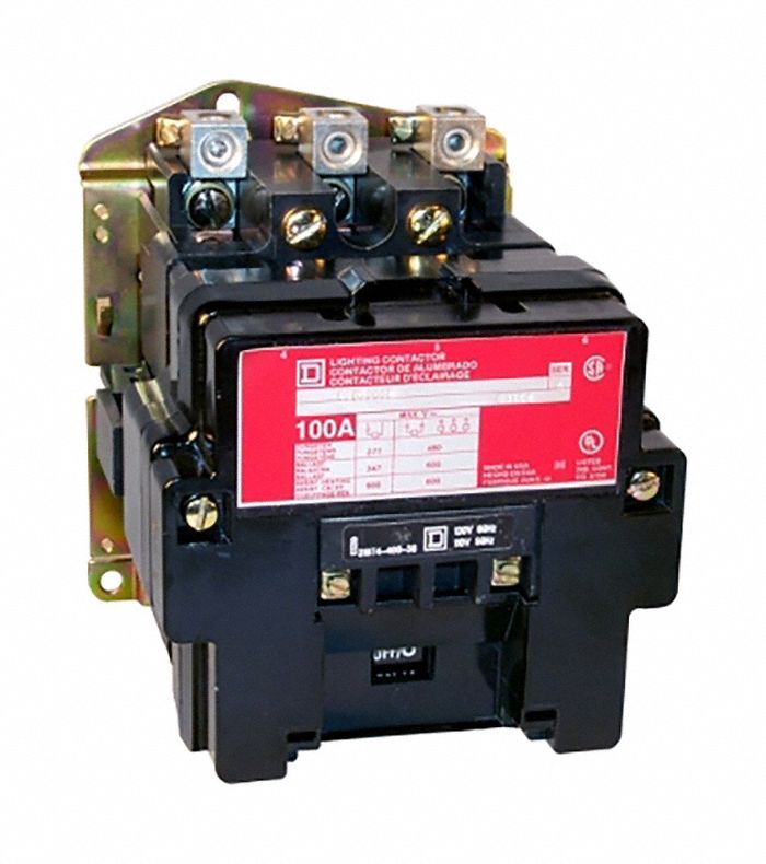 SQUARE D, 5 Poles, 120V AC, Lighting Contactor 2CH11