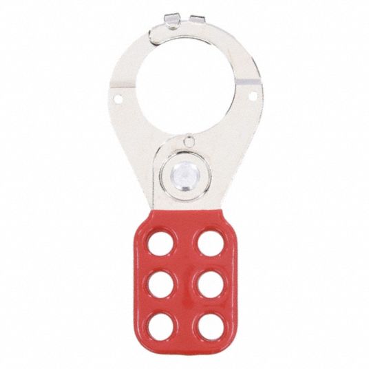 CONDOR, 1.5 in Opening Size, Red, Lockout Hasp - 2CJJ4|7645 - Grainger