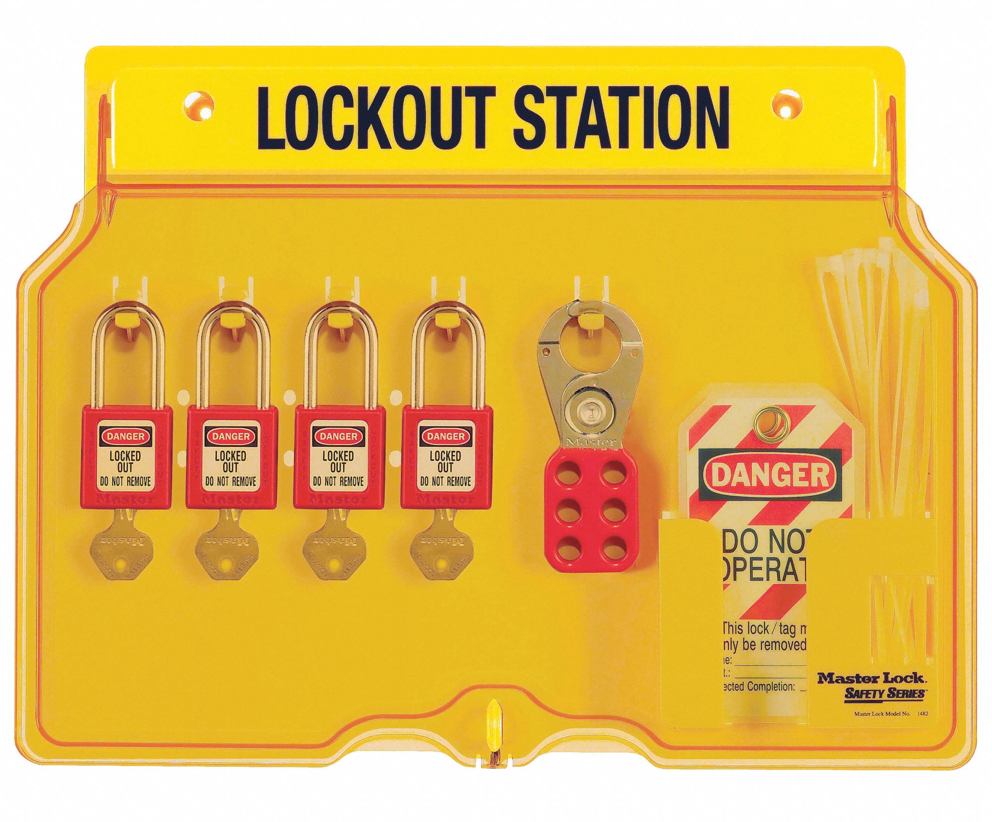 MASTER LOCK Lockout Station Filled General Lockout/Tagout 12 1/4 in