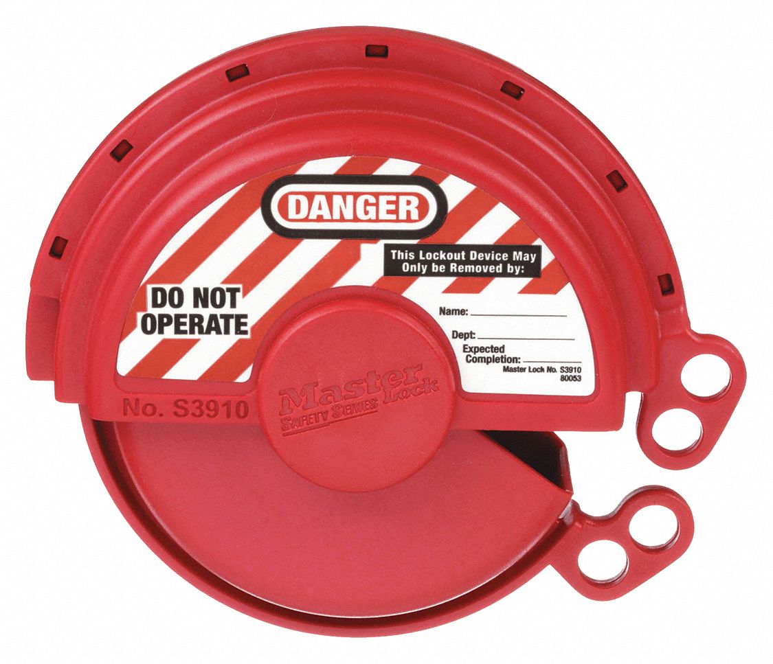 MASTER LOCK LOCKOUT PRESSURIZED GAS VALVE Gate Valve Lockout Devices