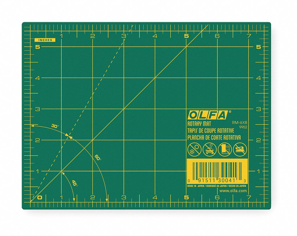 Olfa Rotary Cutting Mat 2cjw6 Rm 6x8 Grainger