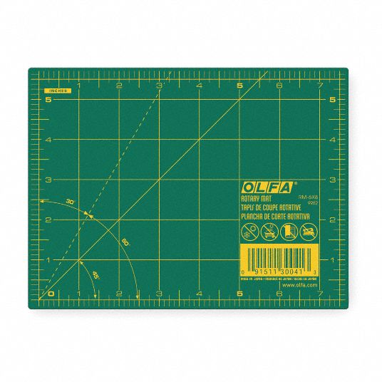 OLFA Rotary Cutting Mat 2CJW6RM6x8 Grainger