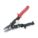 BULLDOG SNIP, STRAIGHT, 10 IN OVERALL L, 1 IN CUTTING L, STEEL, PLASTIC, STEEL, SHEET METAL