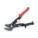 OFFSET SNIP, LEFT, 10 IN OVERALL L, 1 1/4 IN CUTTING L, STEEL, PLASTIC, STEEL, METAL