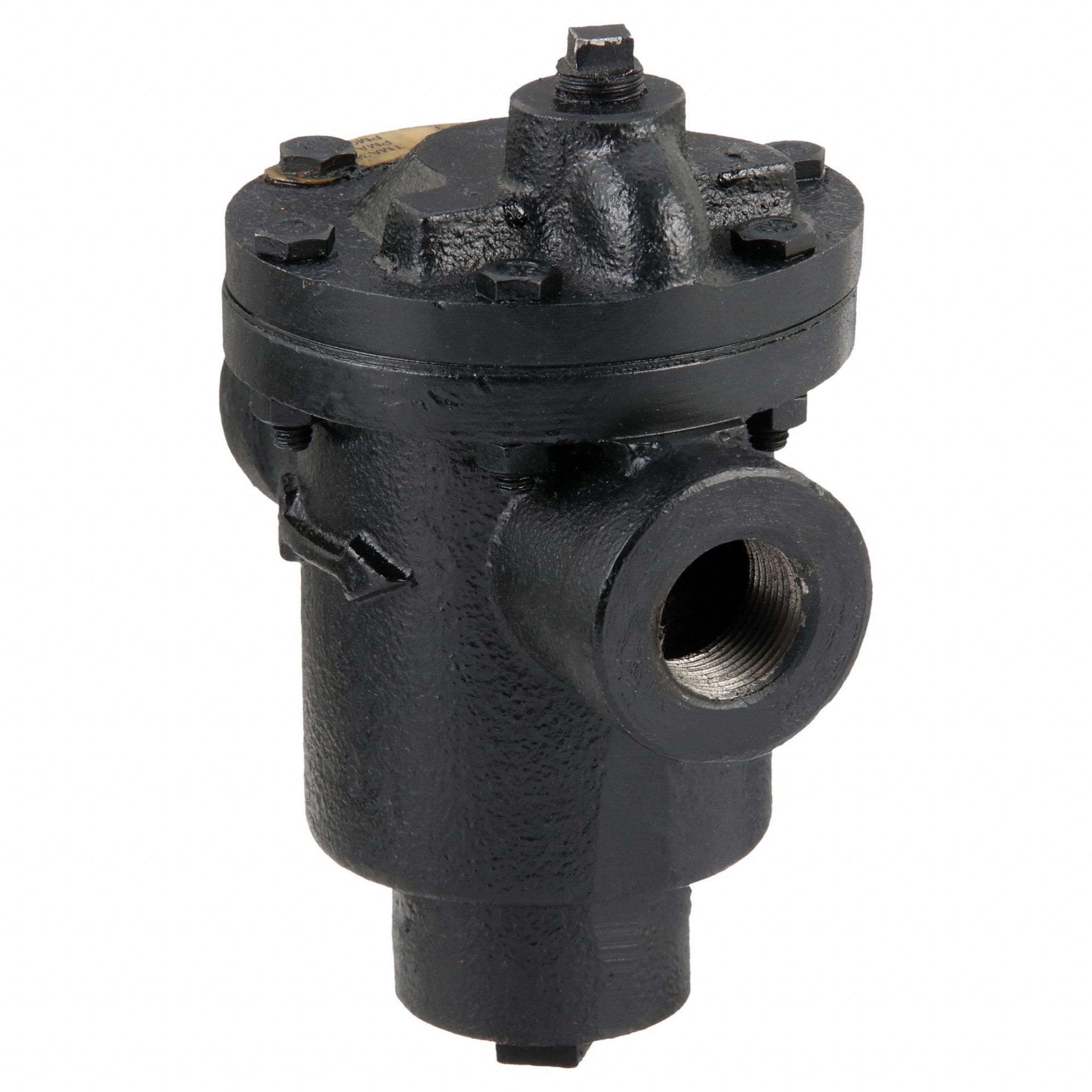 Steam Trap: Cast Iron, 3/4 in FNPT, 690 lb/hr, 125 psi Max., 450°F Max., Strainer Not Included