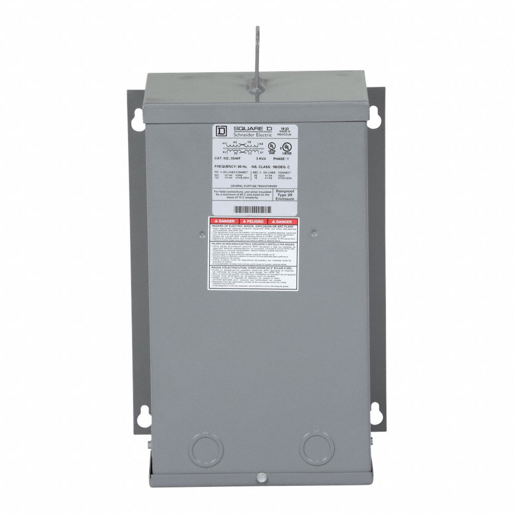 Buck Boost Transformer: 3 kVA Power Rating, 120 x 240V AC, 16/32V AC, Single Phase, 3R
