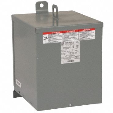 Dry Type Power Distribution Transformer: 120V AC/240V AC, 120V AC/240V AC, Wall, Copper