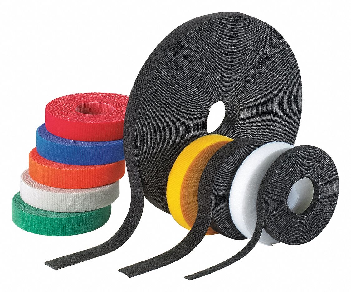 PANDUIT HookandLoop Cable Tie Roll 15 ft Lg, 0.33 in Wd, 18 lb