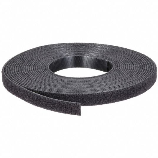 PANDUIT, 15 ft Lg, 0.33 in Wd, Hook-and-Loop Cable Tie Roll