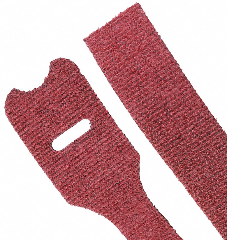 PANDUIT HookandLoop Cable Tie, Individual, Wrap with Slot, Tensile