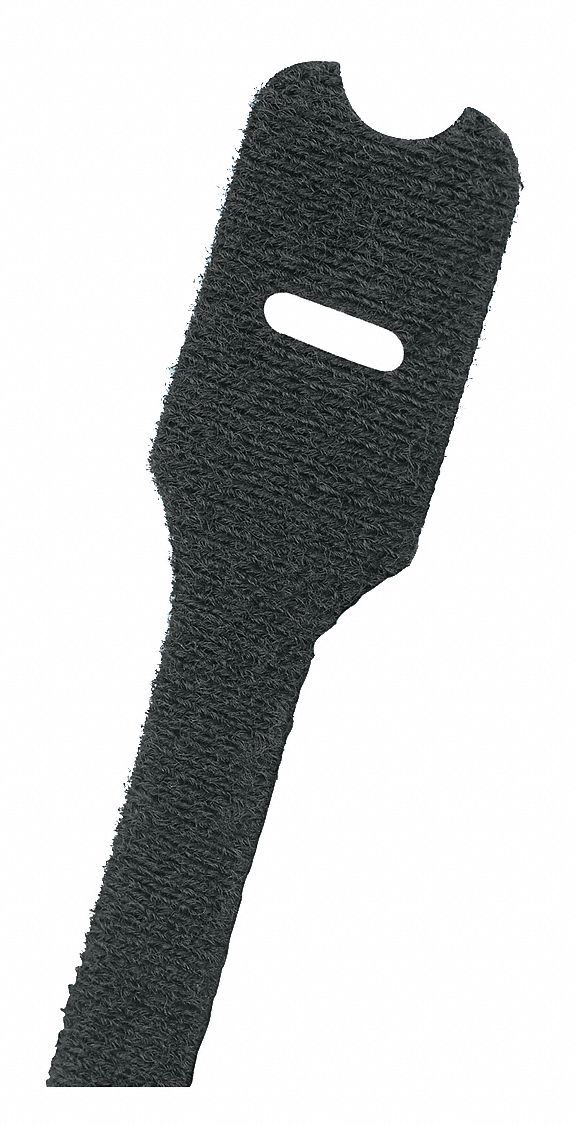 PANDUIT Hook-and-Loop Cable Tie, Individual, Wrap with Slot, Tensile ...