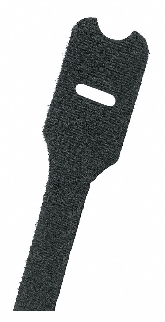 PANDUIT HookandLoop Cable Tie, Individual, Wrap with Slot, Tensile