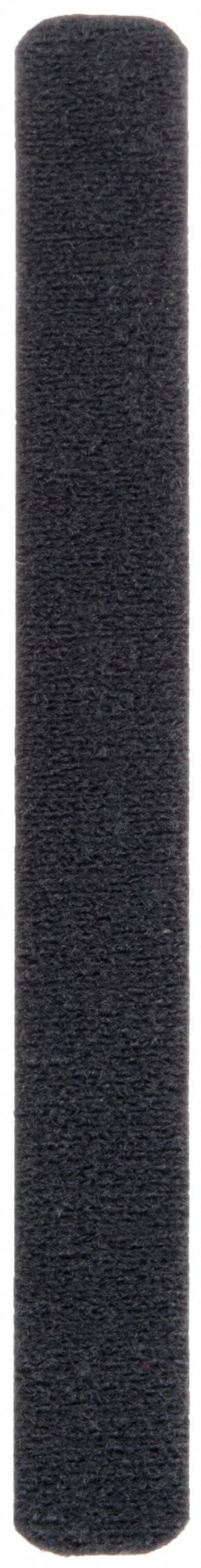 Hook-and-Loop Cable Tie: 7 in Lg, 1.60 in, 0.75 in Wd, Nylon/Polyethylene, Black, 100 PK