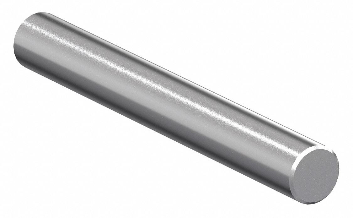 Linear Shaft: Solid Shaft, 3/4 in Dia, 6 in Lg, Carbon Steel, Polished, 60 HRC