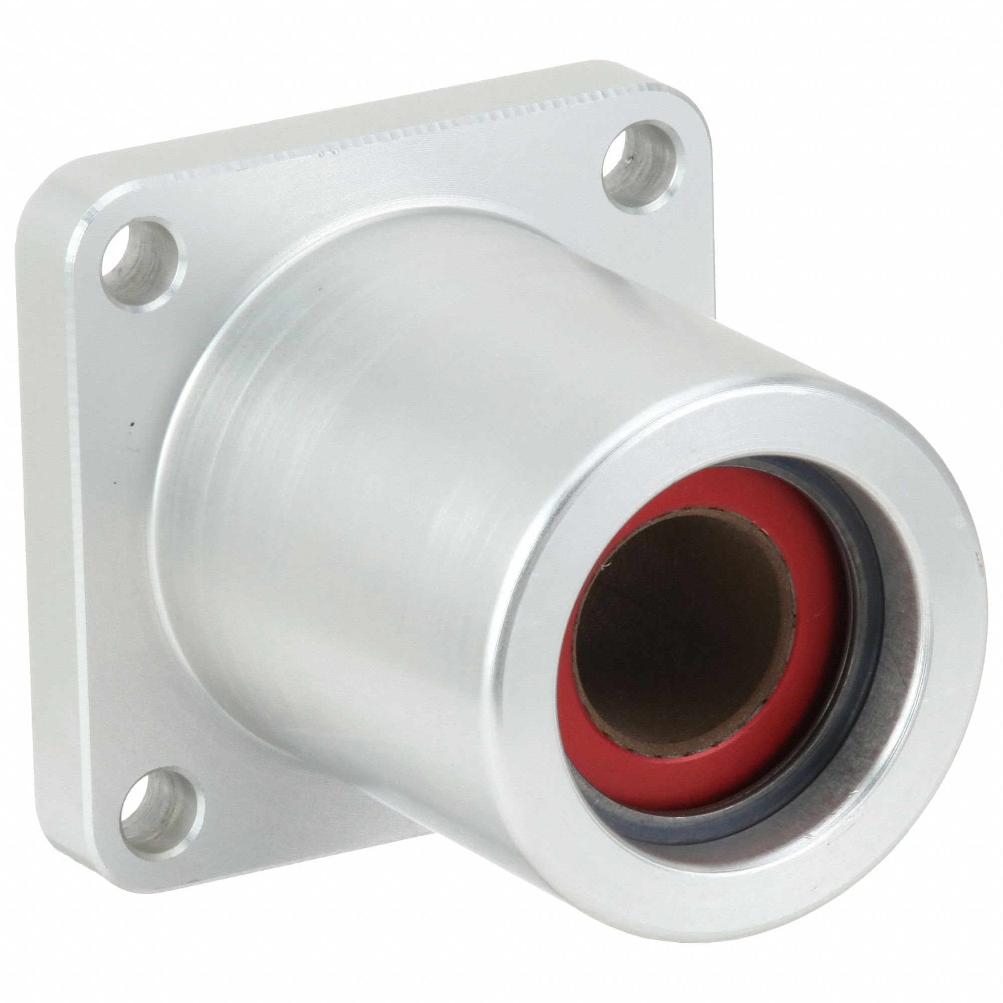 Mounted Linear Bearing: Single, Self-Aligning, 1/2 in Inside Dia, Frelon (TM) Gold Liner