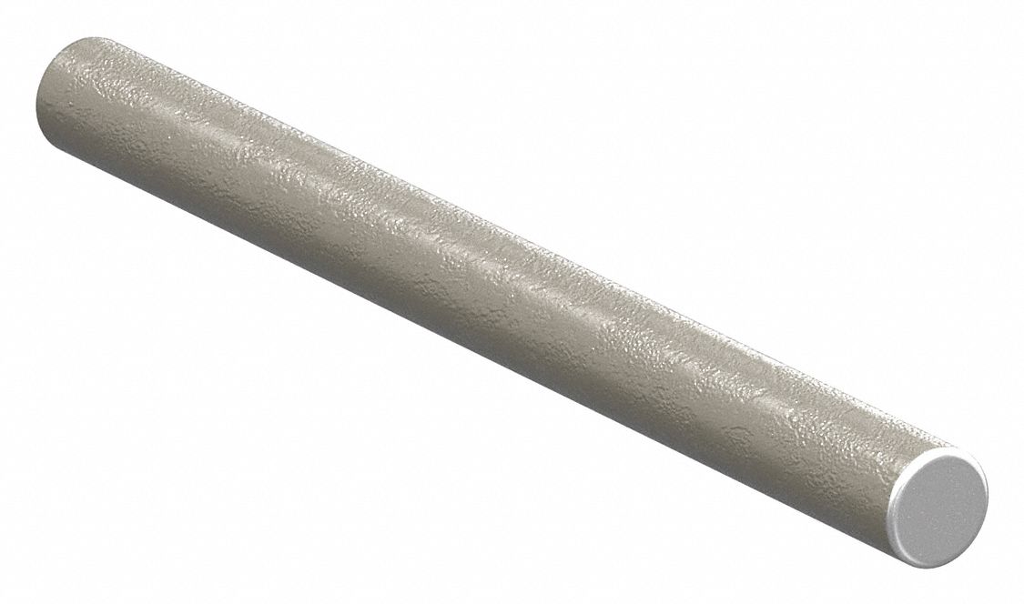 Linear Shaft: Solid Shaft, 1/2 in Dia, 24 in Lg, Aluminum Alloy, Ceramic Coated, 70 HRC