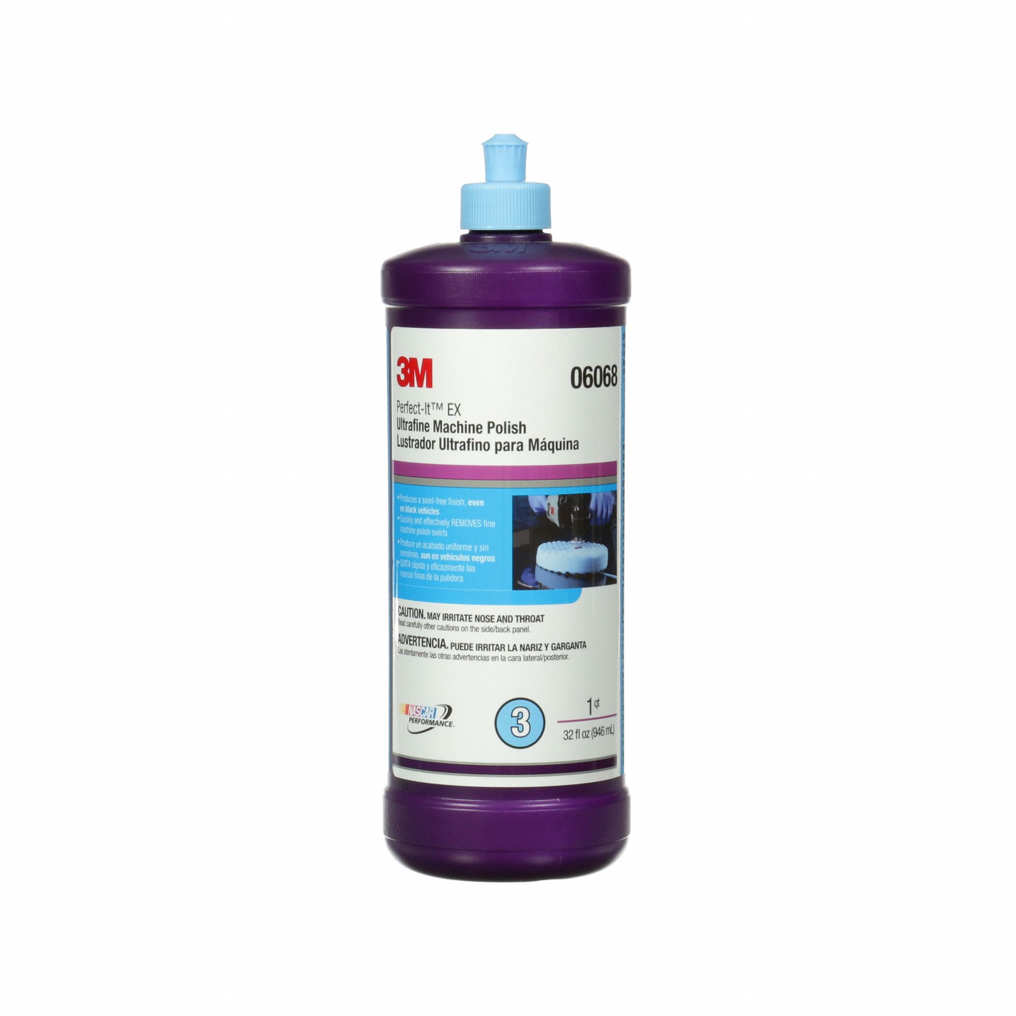 3M Abrasive Polish, Ultrafina SE 3000, 32 oz, Plastic Bottle, Thick