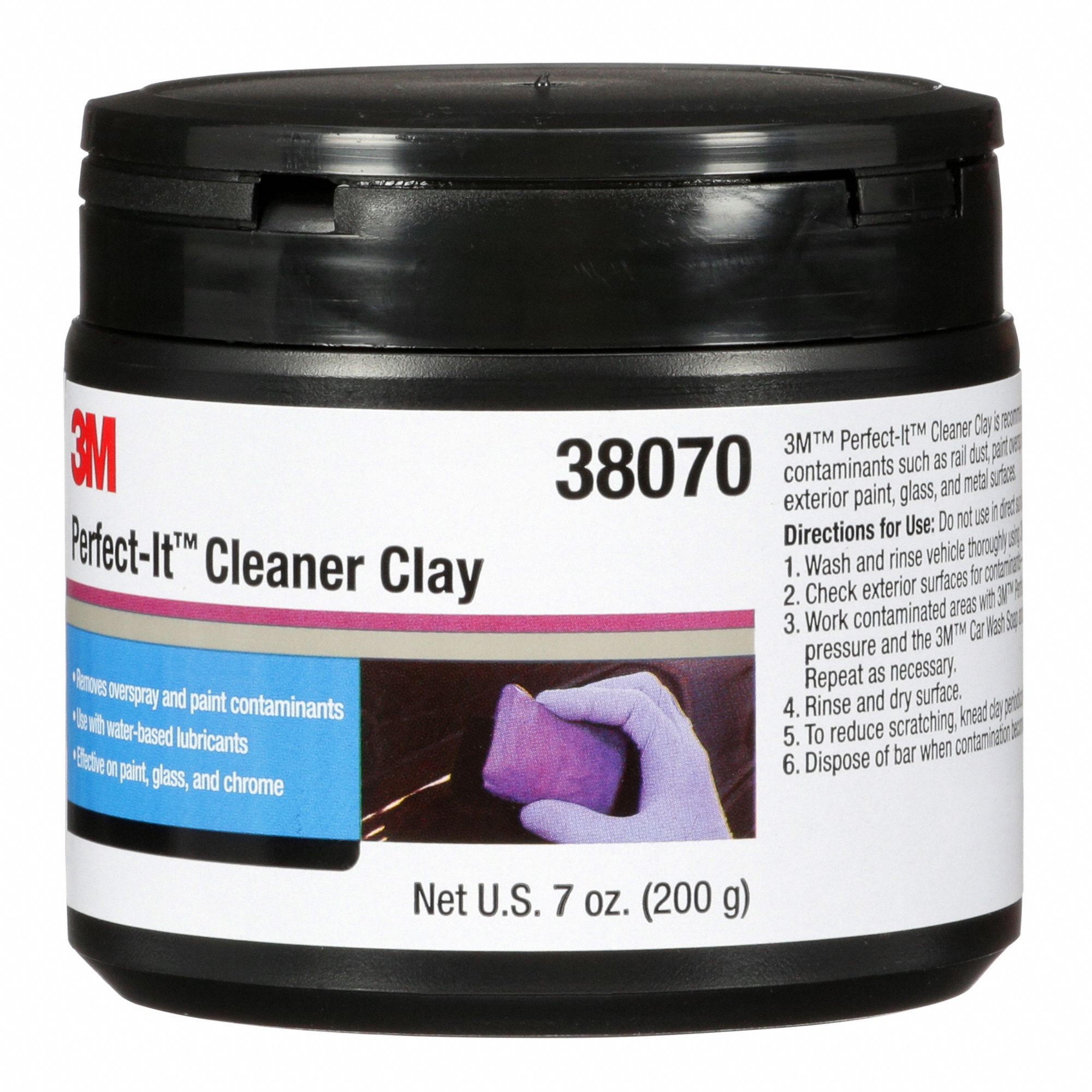 3M Abrasive Cleaner Clay Bar Plastic Jar 2CTN738070 Grainger