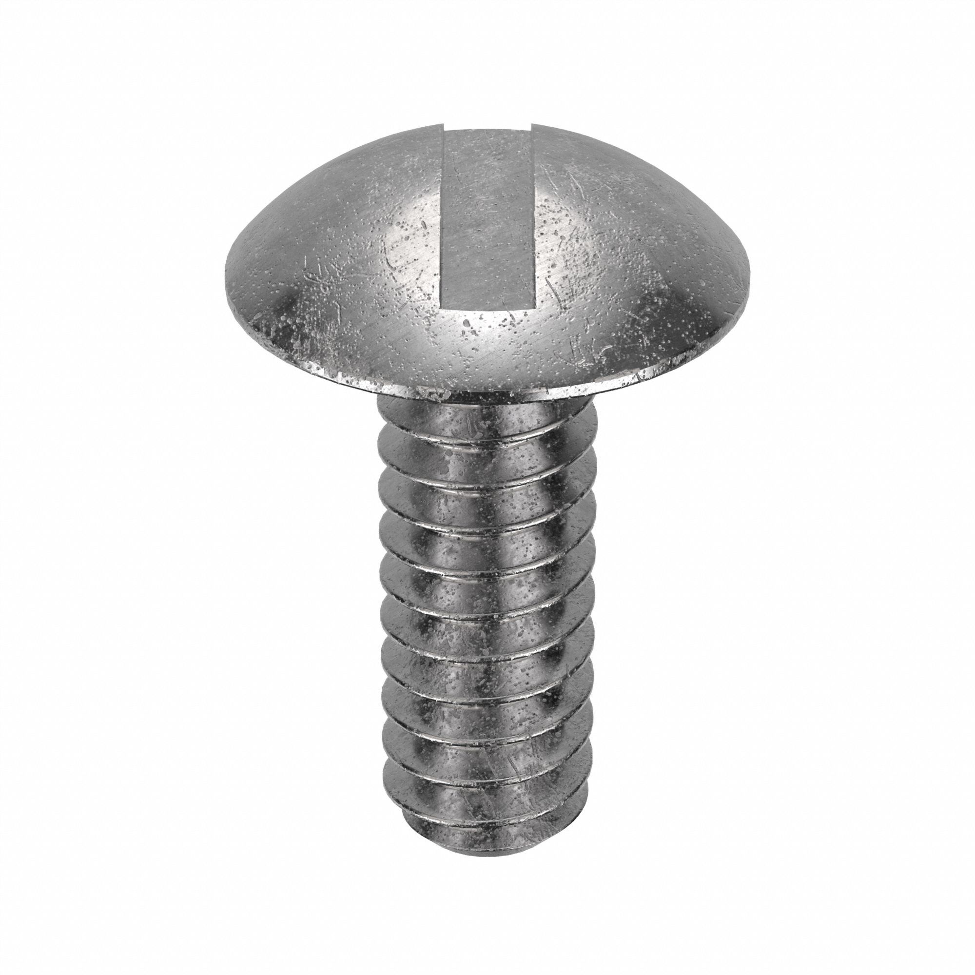 Machine Screw: #10-32 Thread Size, 5/8 in Lg, 18-8, Stainless Steel, Passivated, Truss, 100 PK