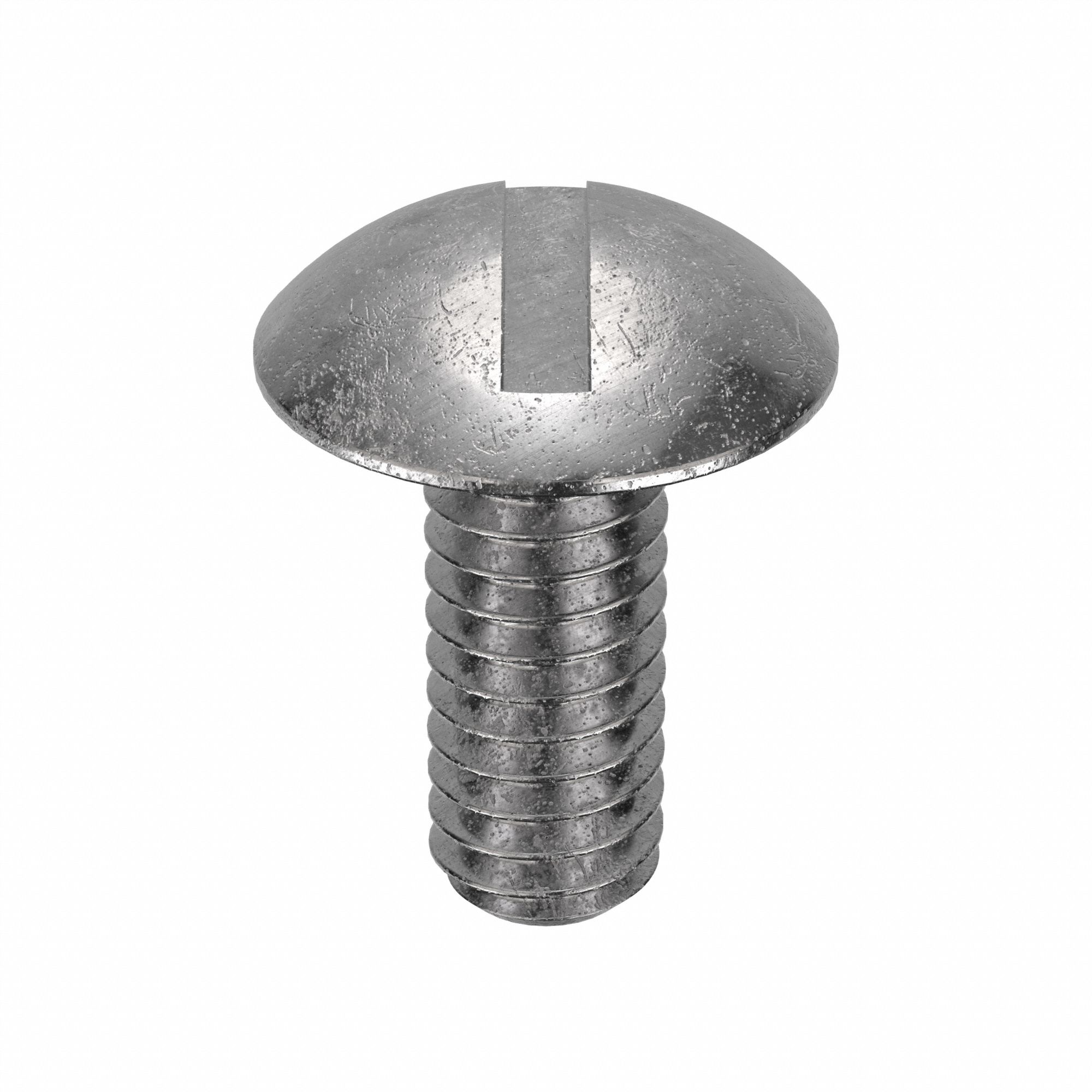 Machine Screw: #8-32 Thread Size, 5/16 in Lg, 18-8, Stainless Steel, Plain, Truss, Slotted, 100 PK