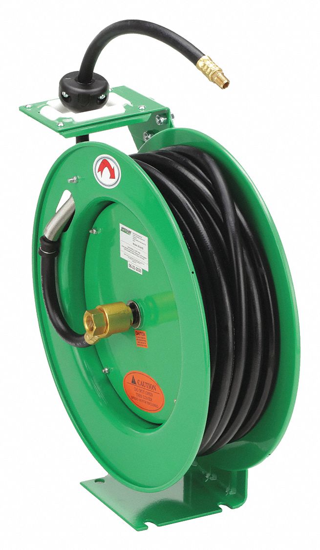 50 ft (3/8 in I.D.), 3/8 in MNPT x 1/4 in MNPT, Spring Return Hose