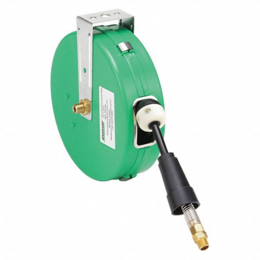 Air hose reel 1/2 (mm 12,5x16) L 15 m, max pres. 20 bar, with automatic  slow retraction - EquipOil