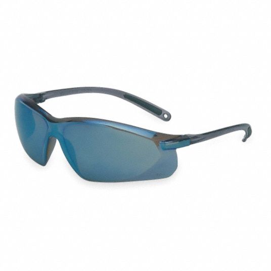 HONEYWELL UVEX A700 ScratchResistant Safety Glasses , Blue Mirror Lens Color 2CVG9A703