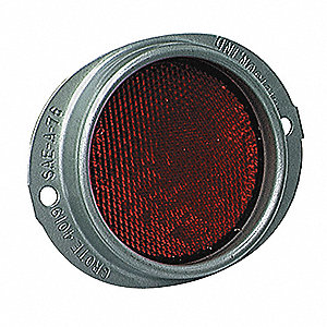 REFLECTOR,OVAL,RED,4-11/16" L
