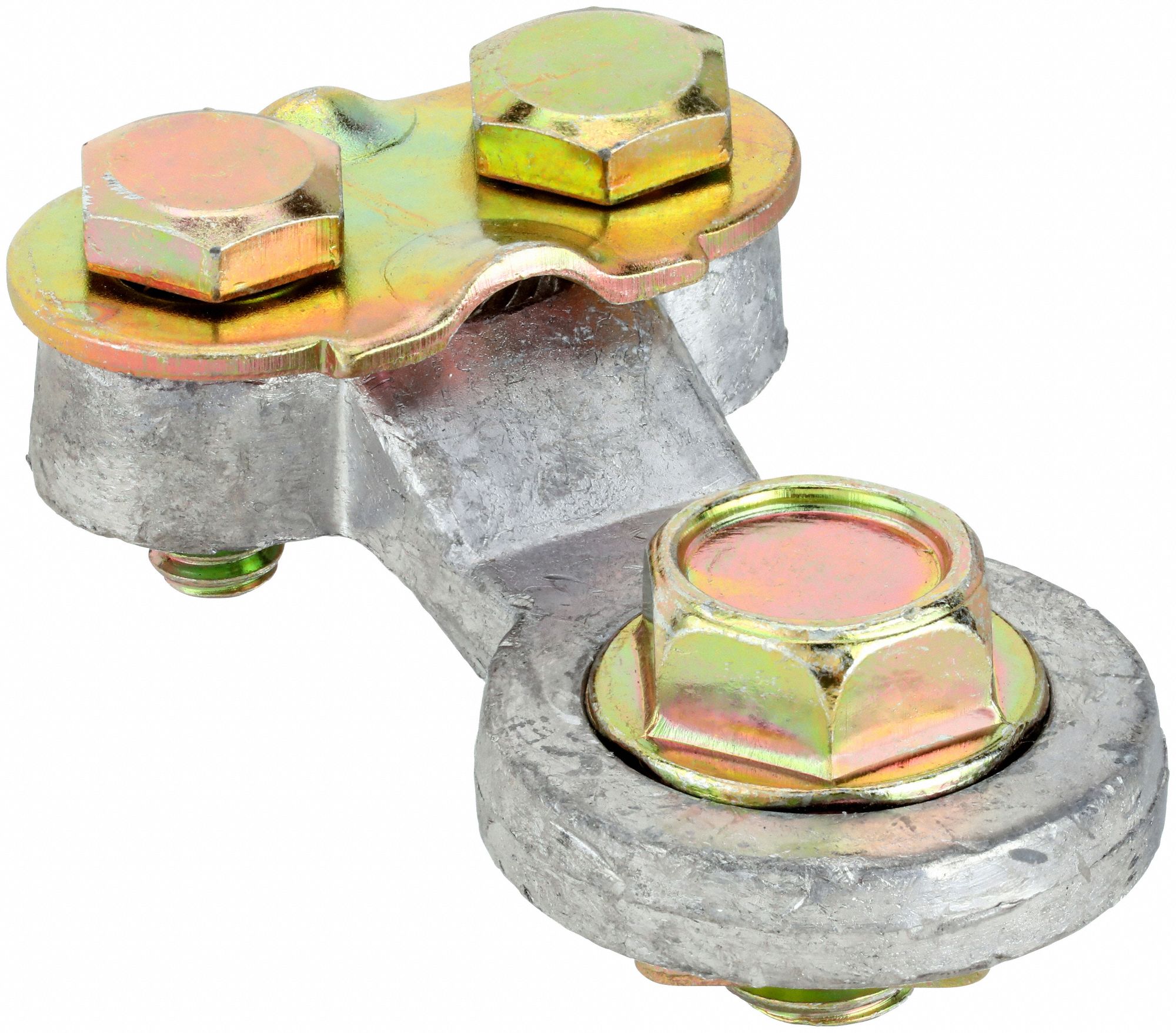 BATTERY TERMINAL, UNIVERSAL, SIDE TERMINAL, 6 TO 2/0 GA, NEGATIVE/POSITIVE, LEAD, 2 PK